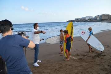 Grabación del reportaje del programa Buenas Tardes Canarias/TA.